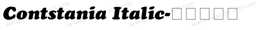 Contstania Italic字体转换
